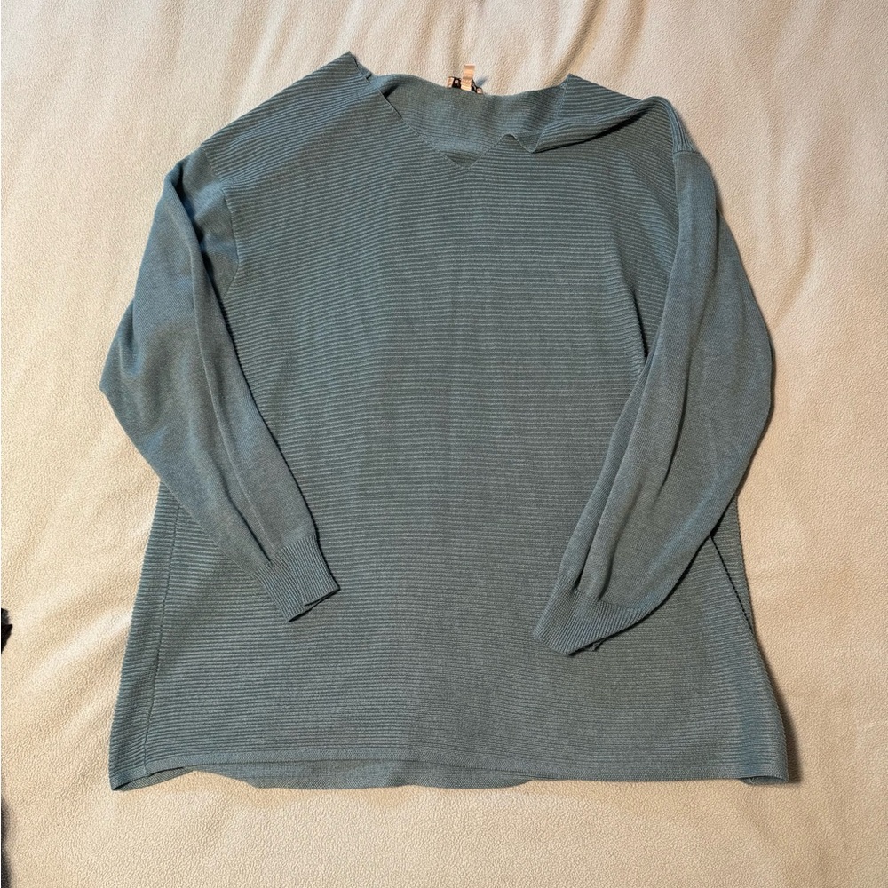 Ella Moss Teal Knit Top Sweater